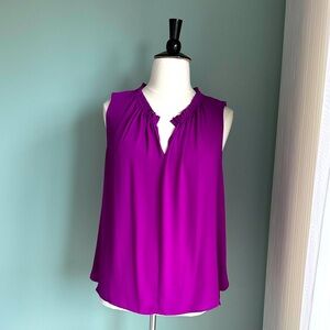 Vince Camuto bold purple sleeveless top 2X
